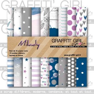 Bloc papiers 15×15 Milady