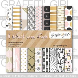 Bloc papiers 15×15 Il était une fois