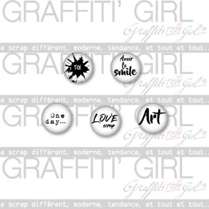 Badges Un Jour une vie Black