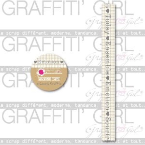 Masking tape Lovely Kraft