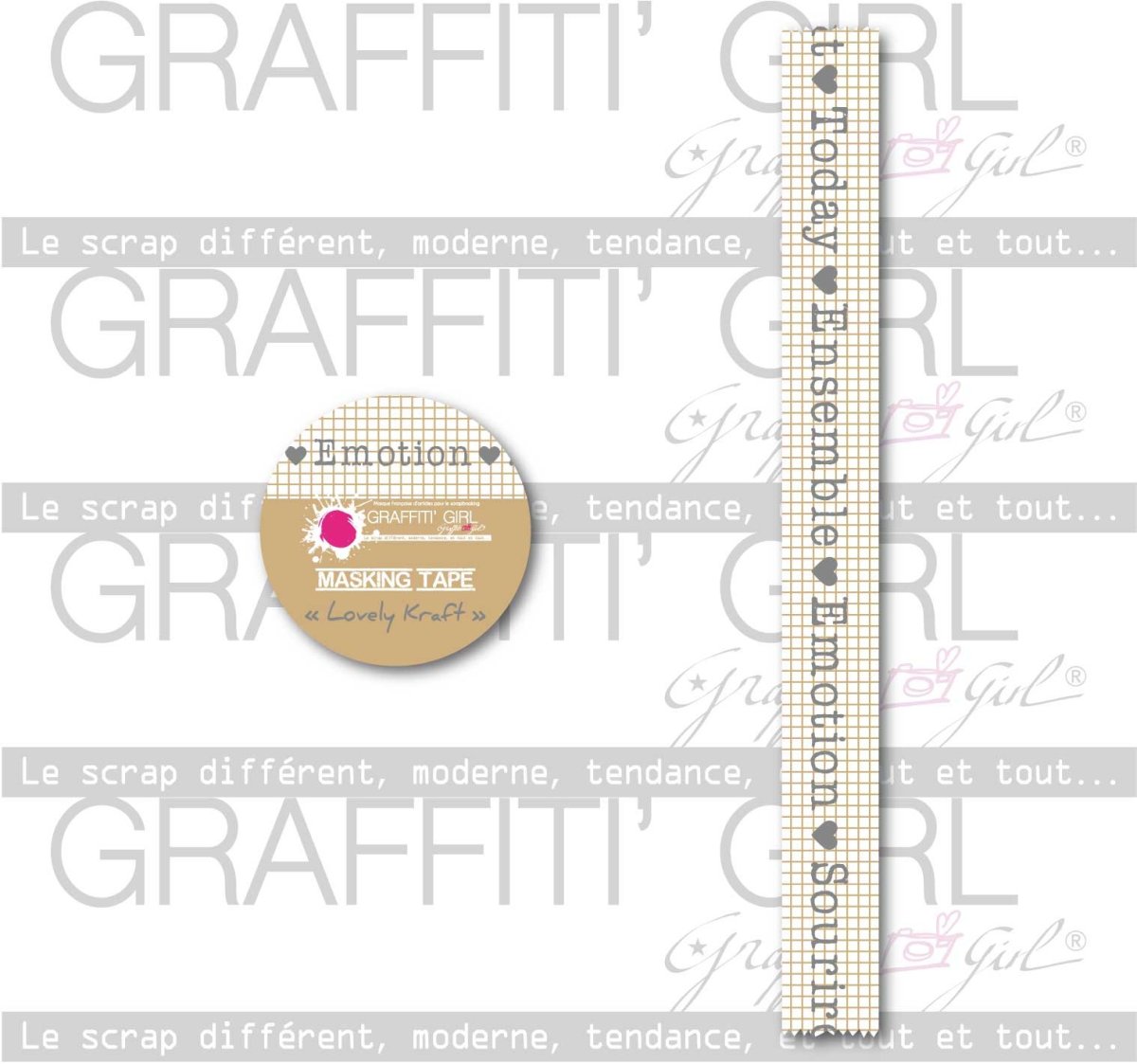Masking tape Lovely Kraft – Image 2