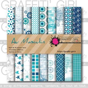 Bloc papiers 15×15 Au Masculin