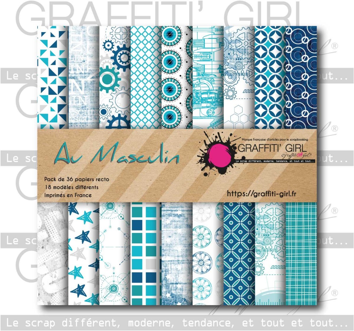 Bloc papiers 15×15 Au Masculin