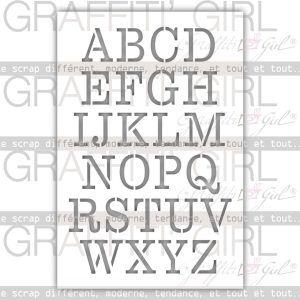 Pochoir Alphabet
