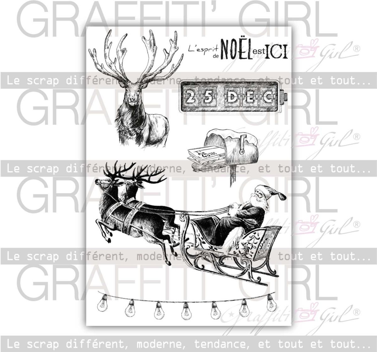 Tampons Transparents Noël – Image 3