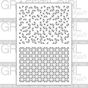 Pochoir Mini-triangles