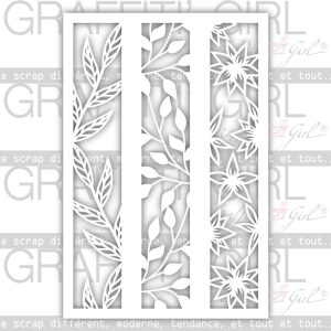 Pochoir Bandes florales