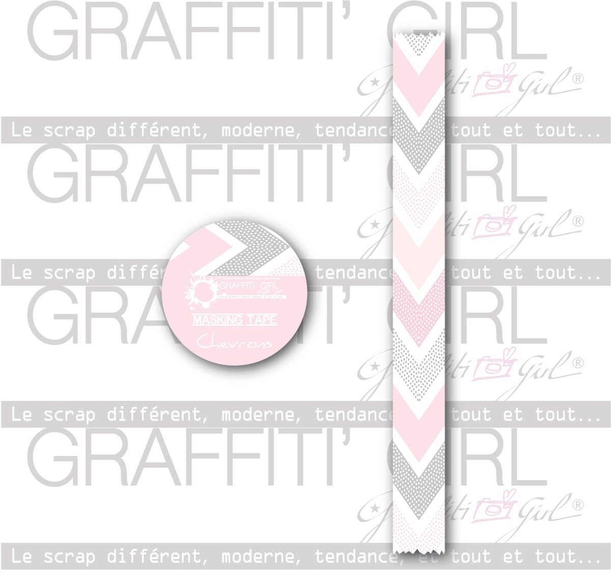 Masking tape Chevrons