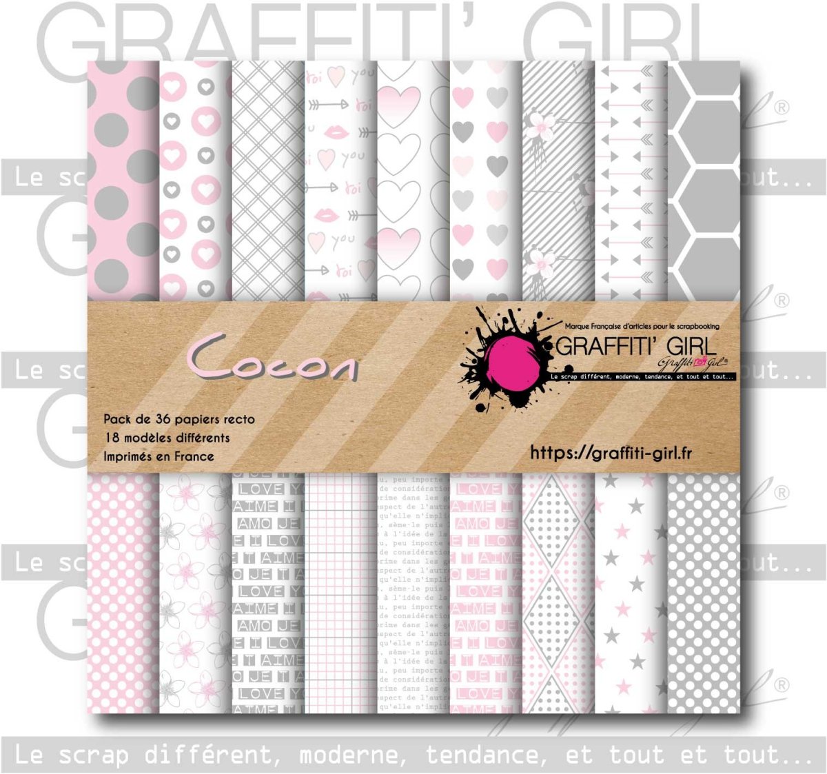 Bloc papiers 15×15 Cocon