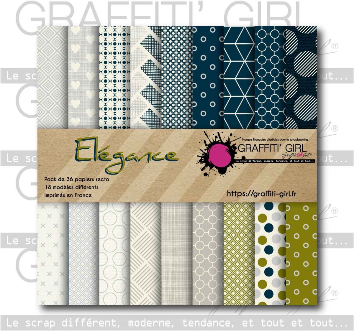 Bloc papiers 15×15 Elégance – Image 2