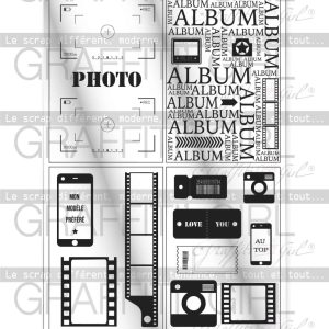 Planche de rhodoïd Négatif