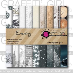 Bloc papiers 15×15 Evening