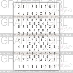 Pochoir Chiffres