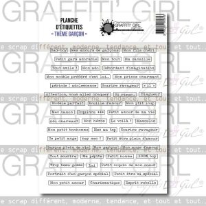 Die-cut thème Garçon