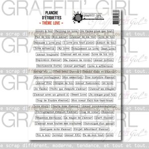 Die-cut thème Love