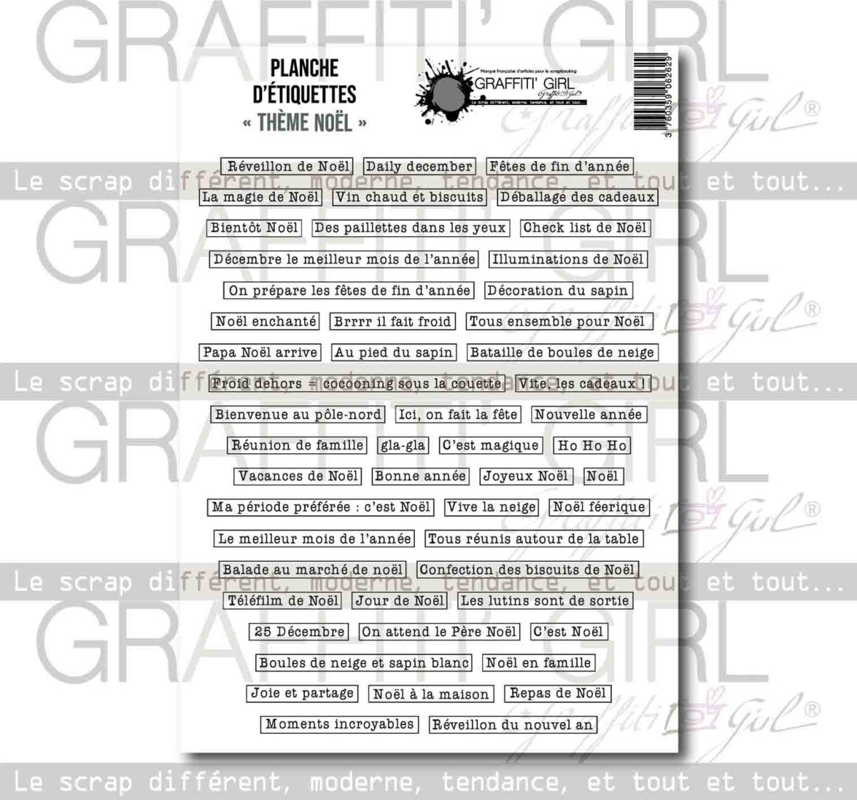 Die-cut thème Noël