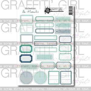 Die-cut étiquettes Au Masculin