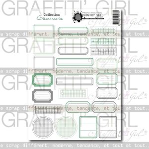 Die-cut étiquettes Géomavie