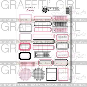 Die-cut étiquettes Girly