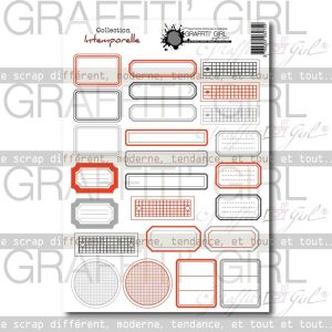 Die-cut étiquettes Intemporelle