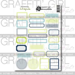 Die-cut étiquettes Intrépide