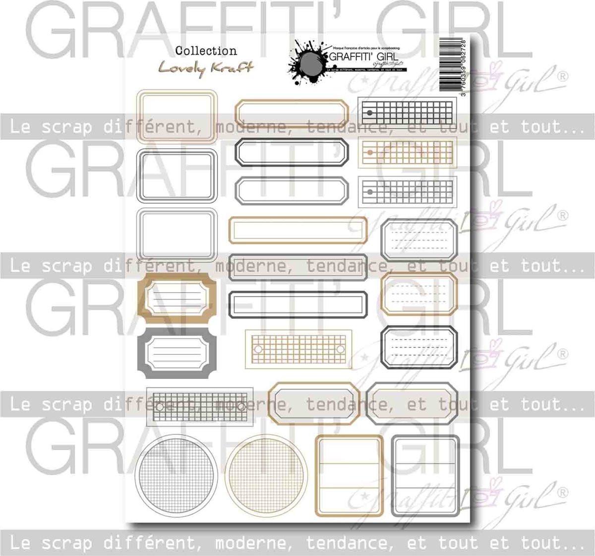 Die-cut étiquettes Lovely Kraft – Image 2