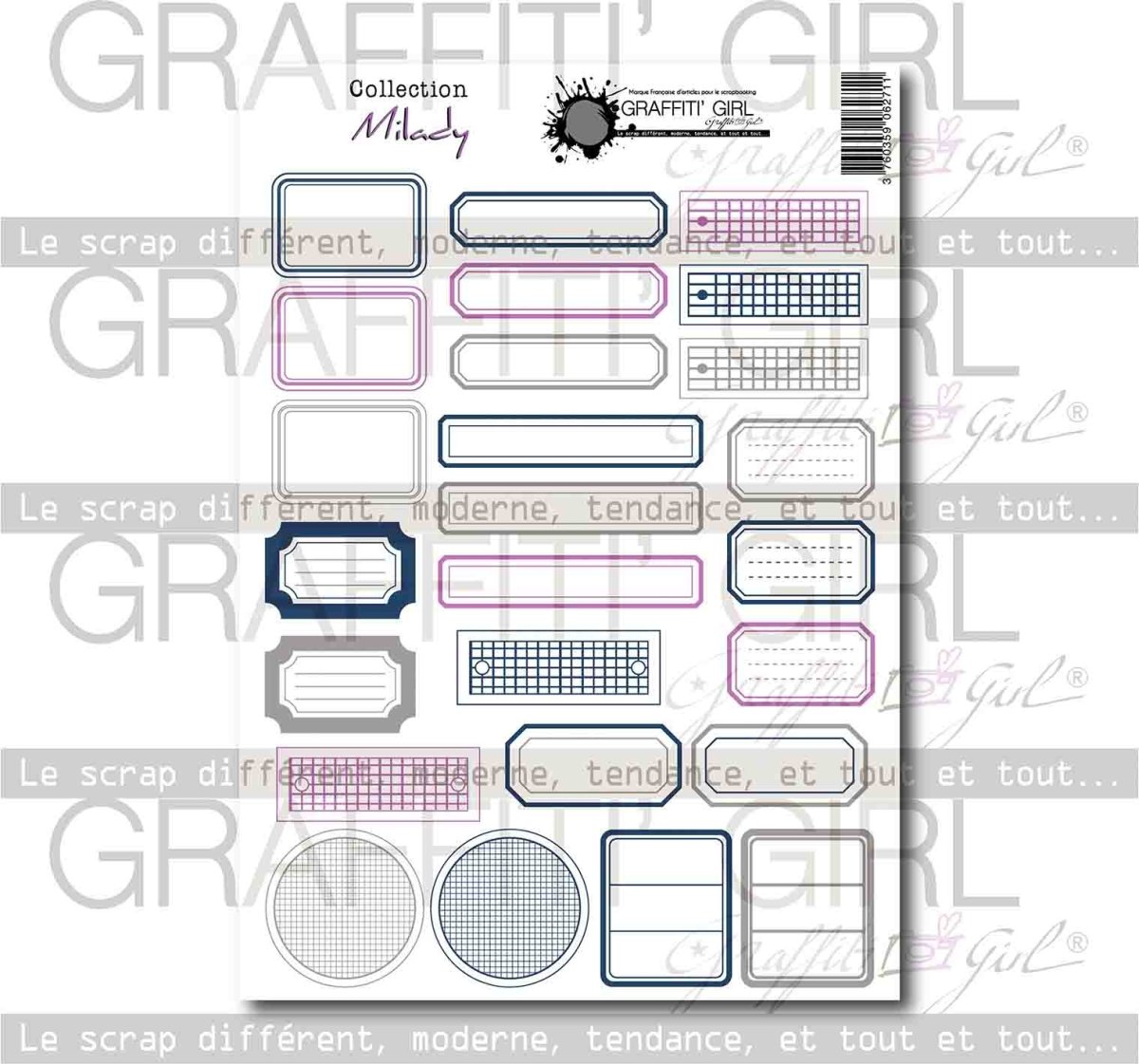 Die-cut étiquettes Milady – Image 2