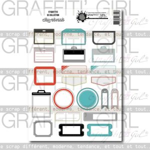 Die-cut étiquettes City Street