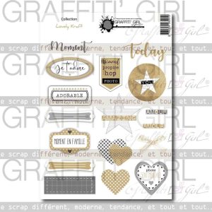 Die-cut Lovely Kraft