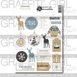 Die-cut Nuit d&rsquo;Hiver