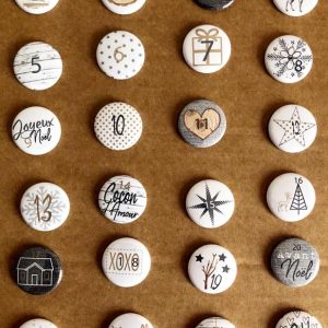 Badges Calendrier de l&rsquo;avent