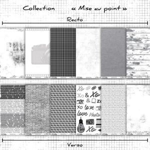 Lot de 6 papiers 30×30 Mise au point