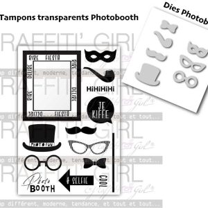 Lot tampons + dies Photobooth