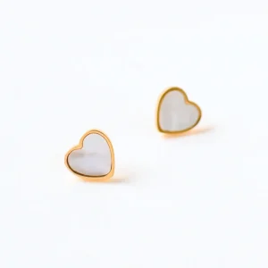 Mila - Boucles d'oreilles puce coeur