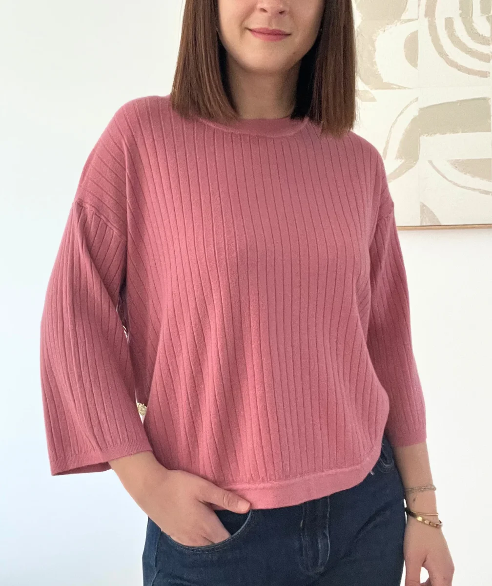 Alizée - Pull framboise – Image 4