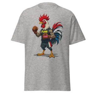 T-shirt PUNK and COTON coq France