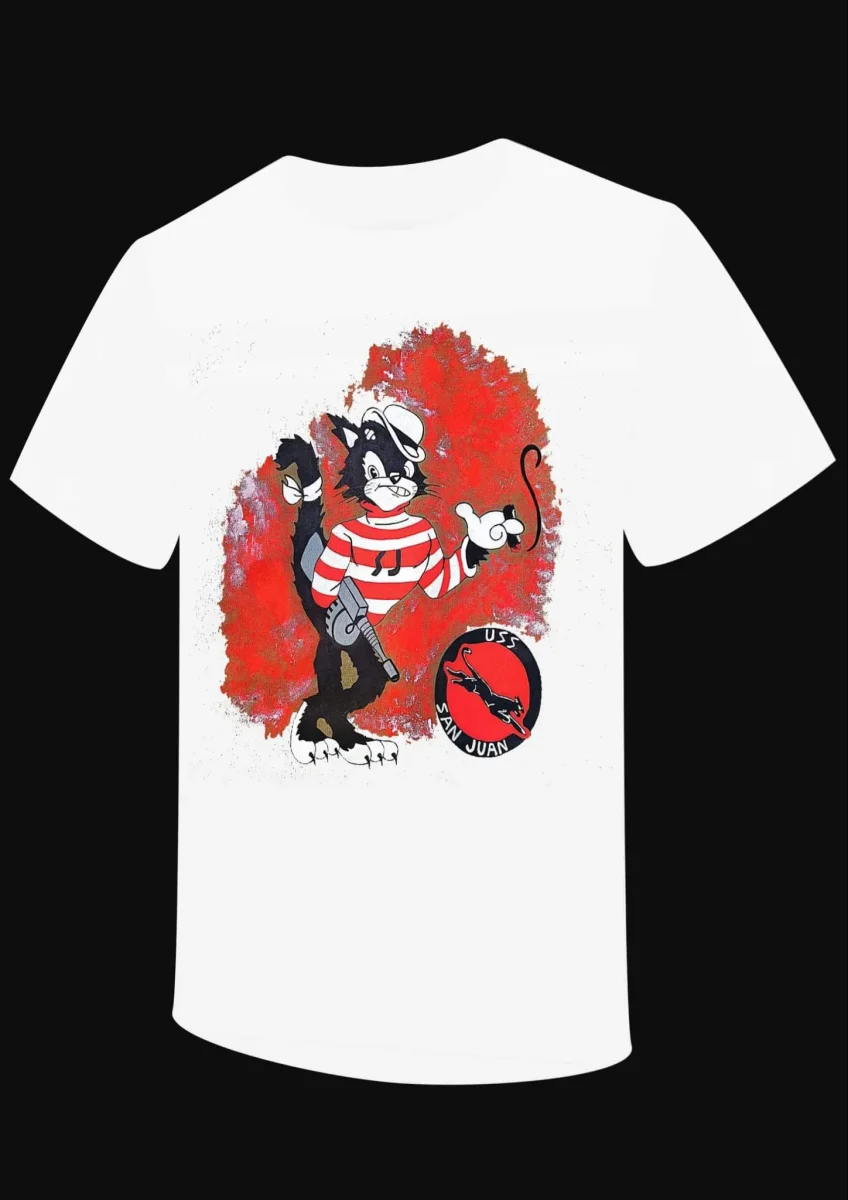 T-shirt "The Panther stripes USS San Juan CL-54" – Image 7