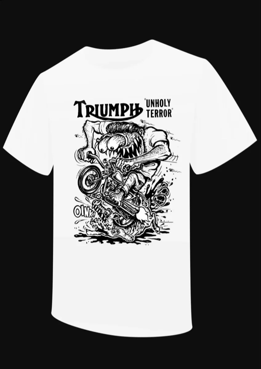 T-Shirt "Unholy Terror Triumph "Hommage à Ed Roth – Image 6
