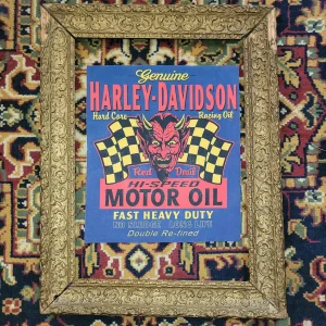 Backpatch "Harley-Davidson Hi  Speed Motor Oil Devil"