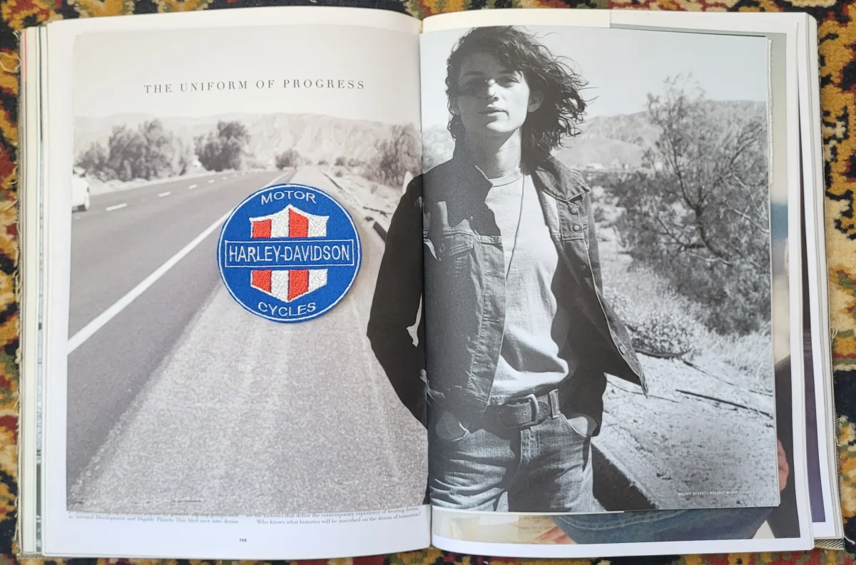 Patch Brodé"Harley Davidson Motor Cycles" ( version bleue rond) – Image 6