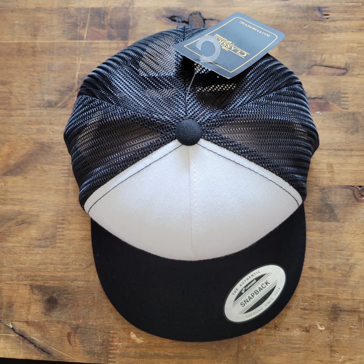 Trucker Cap Brodé "CHOPPER POWER" Version Fond Blanc / Noir – Image 4