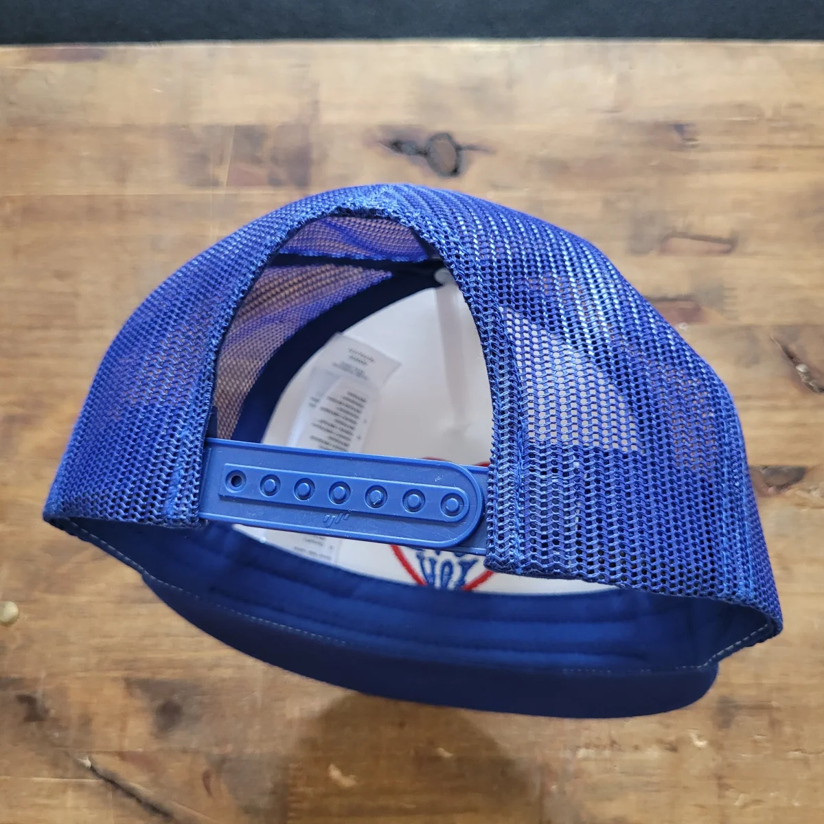 Trucker Cap Brodée "CHOPPER I LOVE YOU" Version Fond Blanc / Bleu – Image 6