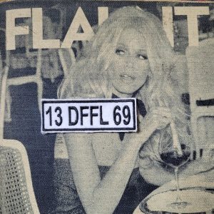 Patch Brodé "13 DFFL 69" (Version Blanc)