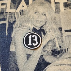 Patch Brodé "13" ROND  ( Petit Modele Fond Noir)