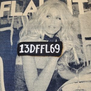 Patch Brodé "13DFFL69" Version Noir/Blanc