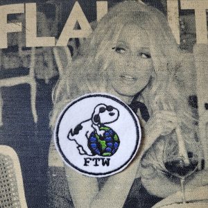 Patch Brodé "Snoopy Ftw"