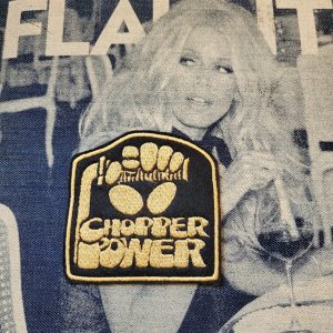Patch Brodé "Chopper Power" Version Black & Gold