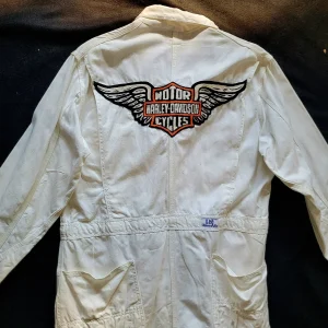 Coverall 40's LEE UNION-ALLS HBT hand embroidered chainstitch method combinaison  brodée à la main HARLEY-DAVIDSON