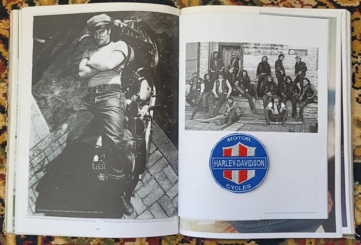 Patch Brodé"Harley Davidson Motor Cycles" ( version bleue rond) – Image 3