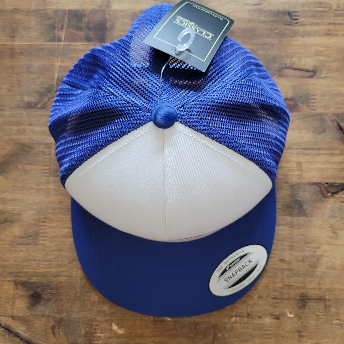 Trucker Cap Brodée "CHOPPER I LOVE YOU" Version Fond Blanc / Bleu – Image 9